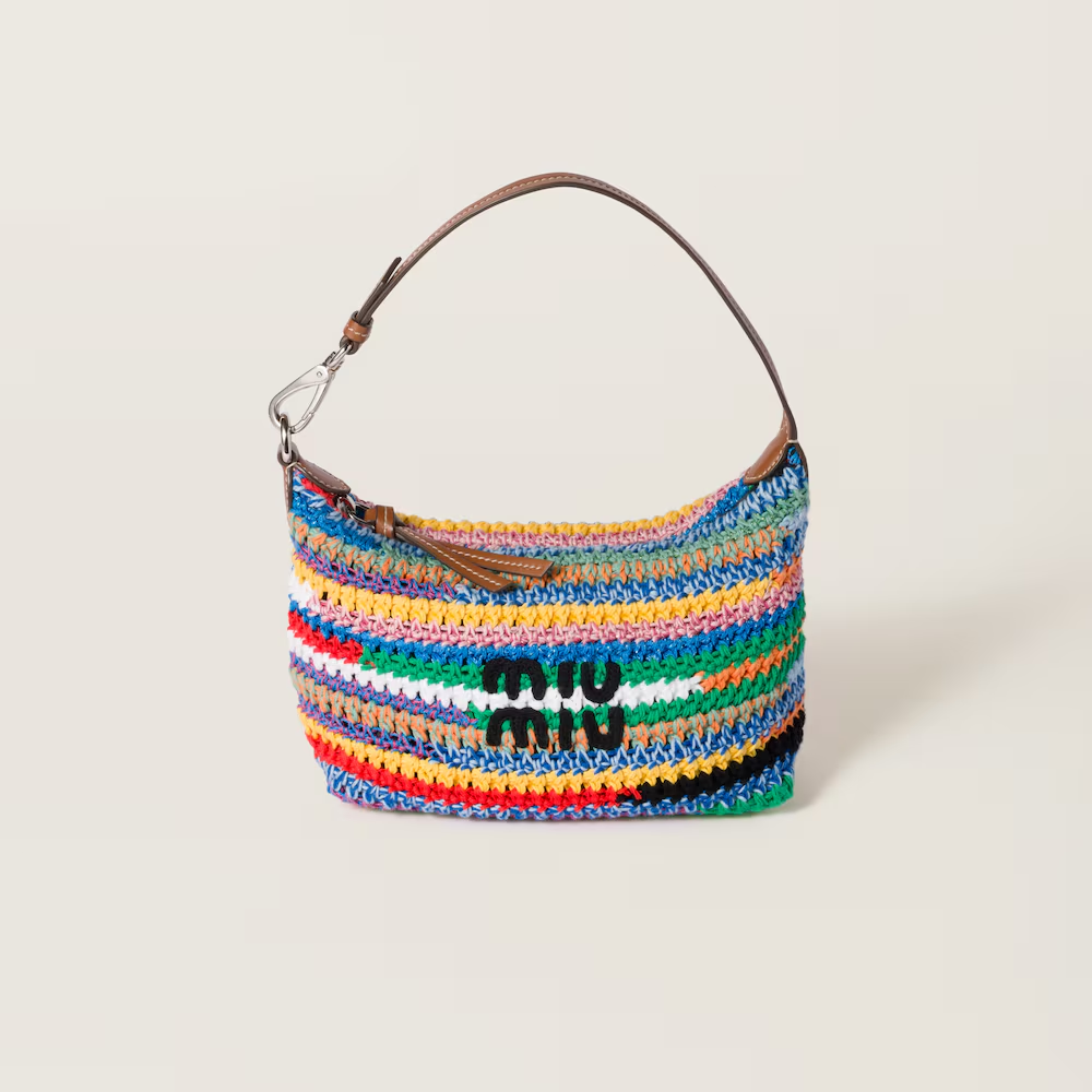 Miu Miu Multicolor Crochet Pouch