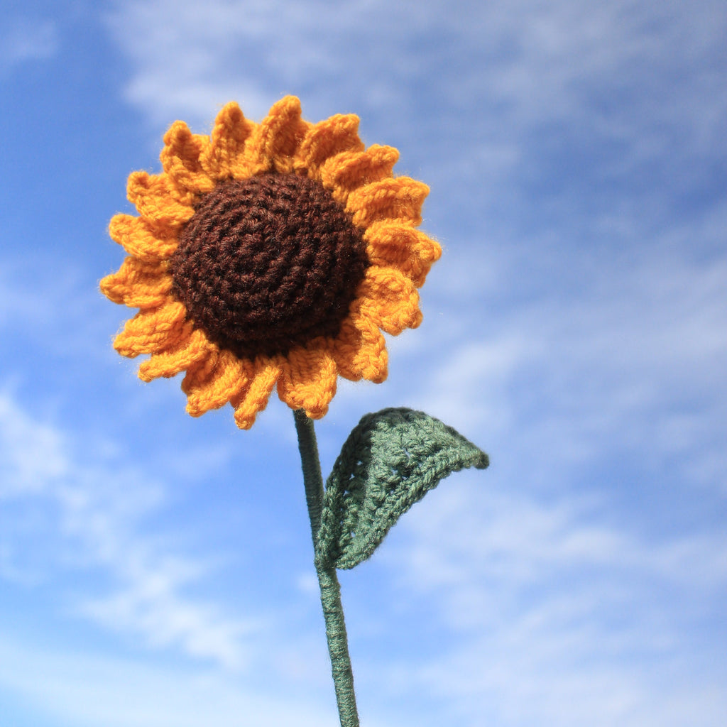 Crochet Sunflower Pattern, Sunflower for Bouquets, Sunflower, Crochet Sunflower, Crochet Written Pattern, Brunaticality