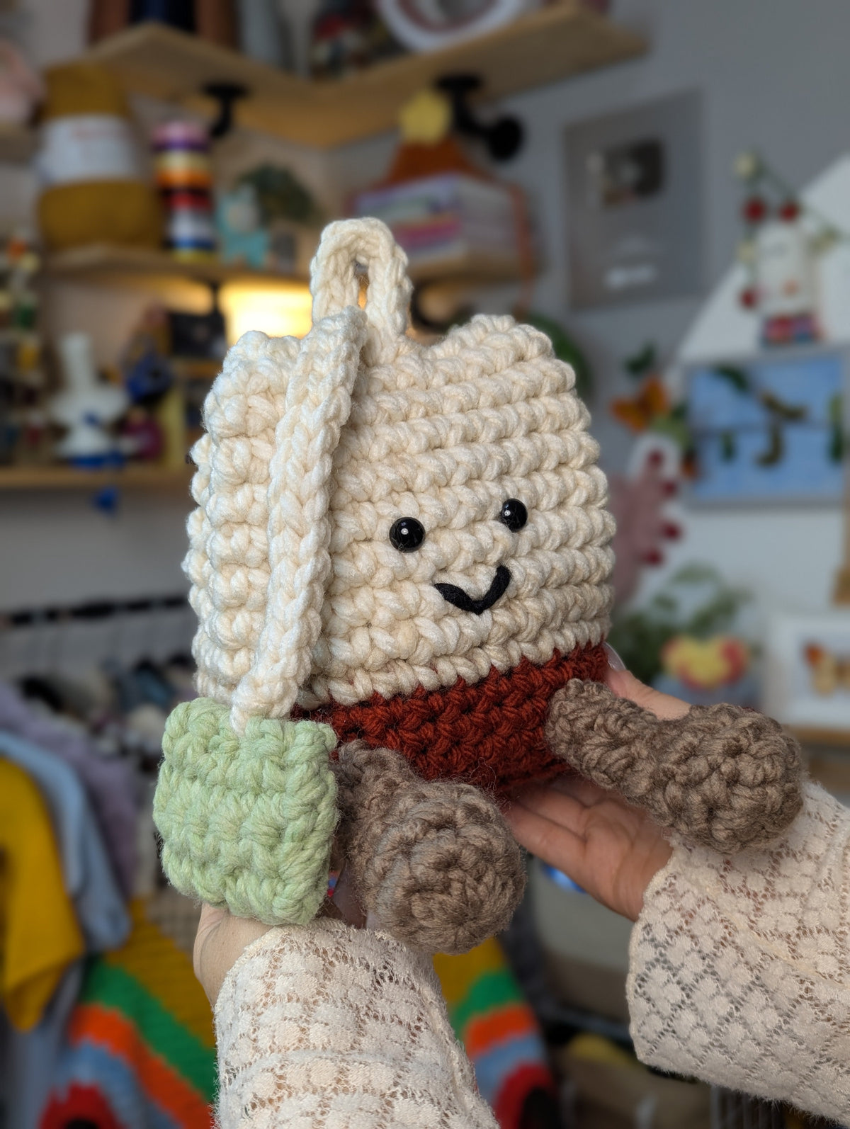 Crochet Tea Bag Plushie Pattern | Amigurumi Plush Toy | Crochet PDF Digital Download | Beginner Crochet Toy Tutorial | Amigurumi Pattern